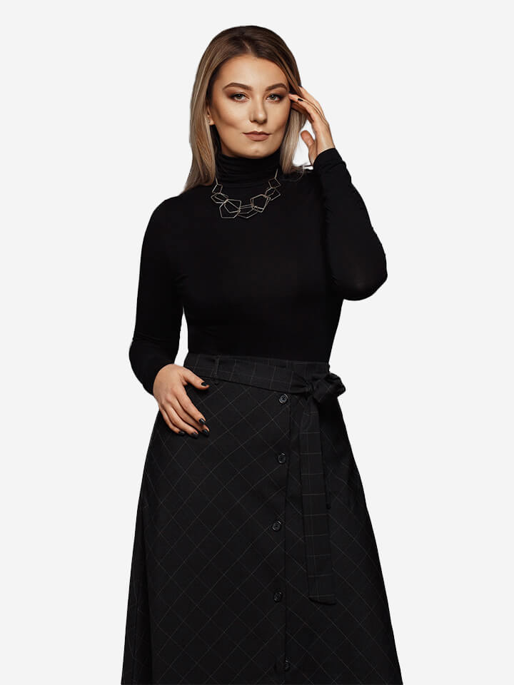 Chemise noire longue